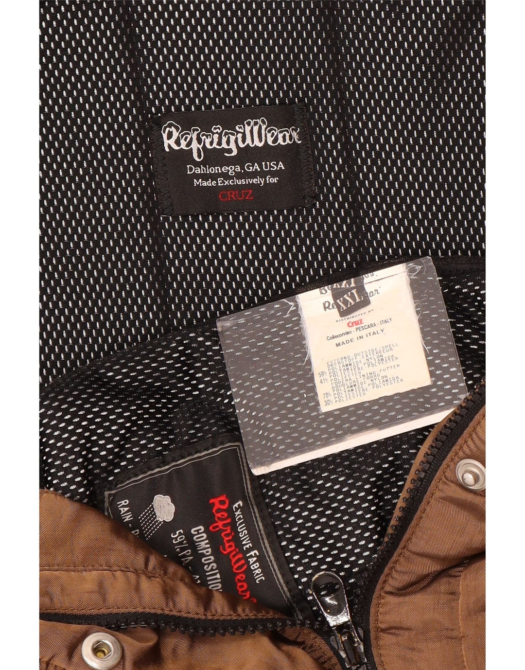 Refrigiwear Womens Cruz Hooded Windbreaker Jacket UK 20 2XL Brun Polyamid