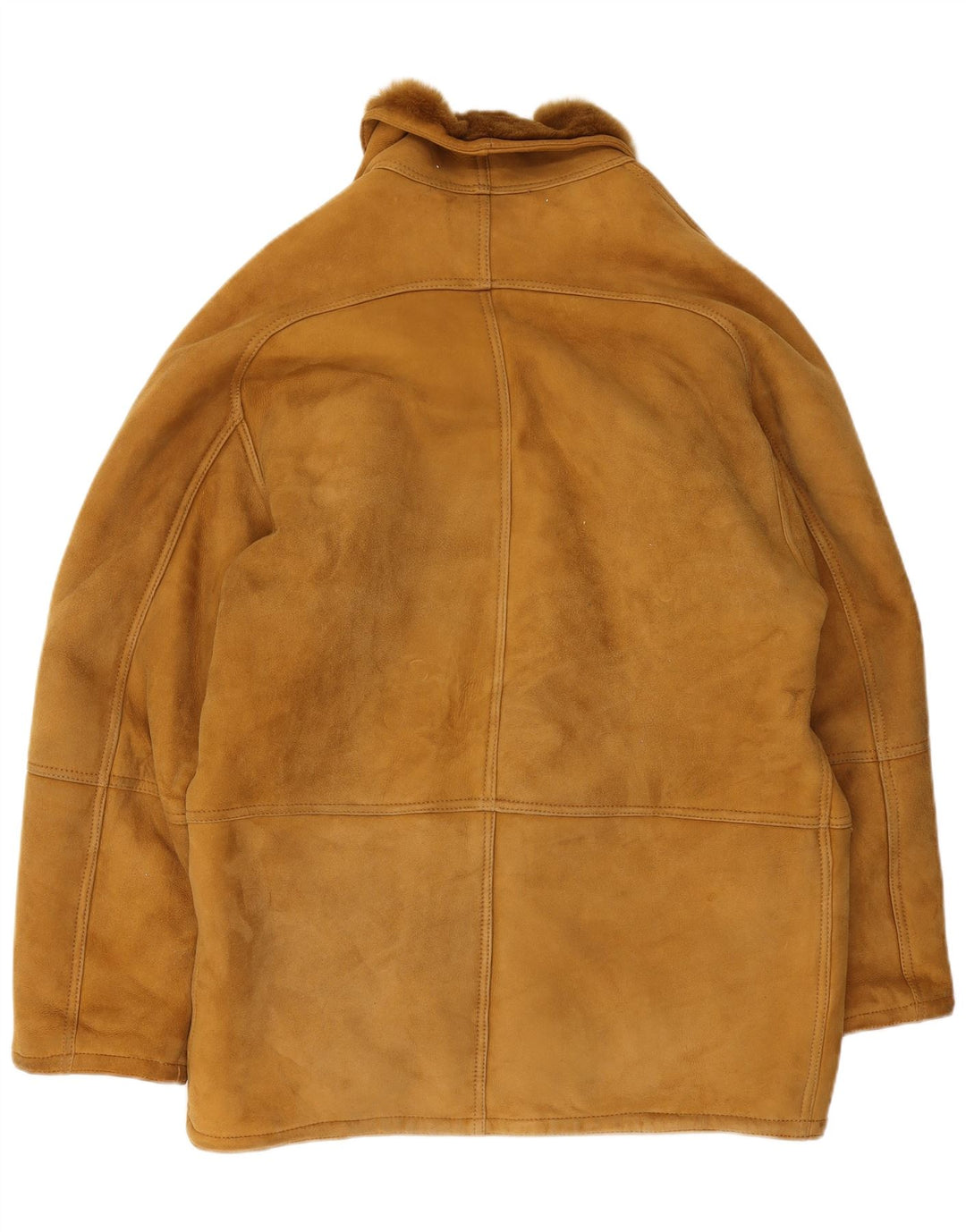 Vintage Herre Shearling Jacket IT 52 XL Brun