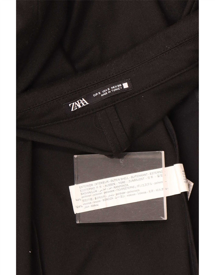 Zara Herre 1-knap blazerjakke UK 36 Lille sort polyester