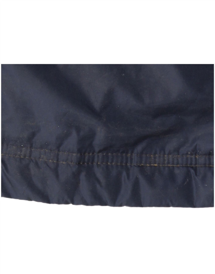 ADIDAS Herre grafisk vindjakke UK 36 Small Navy Blue Colourblock