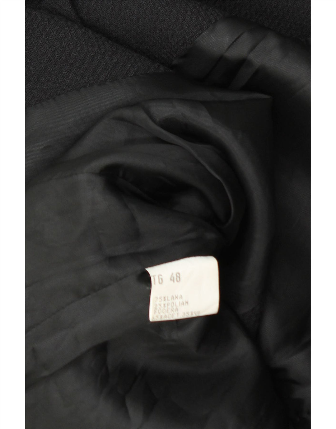 Vintage dame 4-knaps blazerjakke IT 48 XL marineblå uld