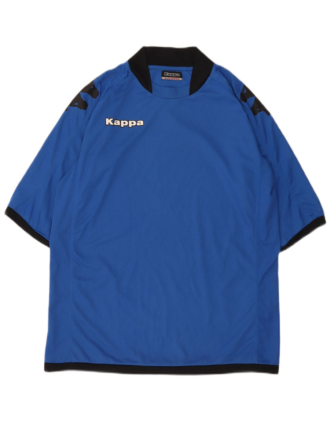 KAPPA Herre Grafisk T-Shirt Top 2XL Blå Polyester