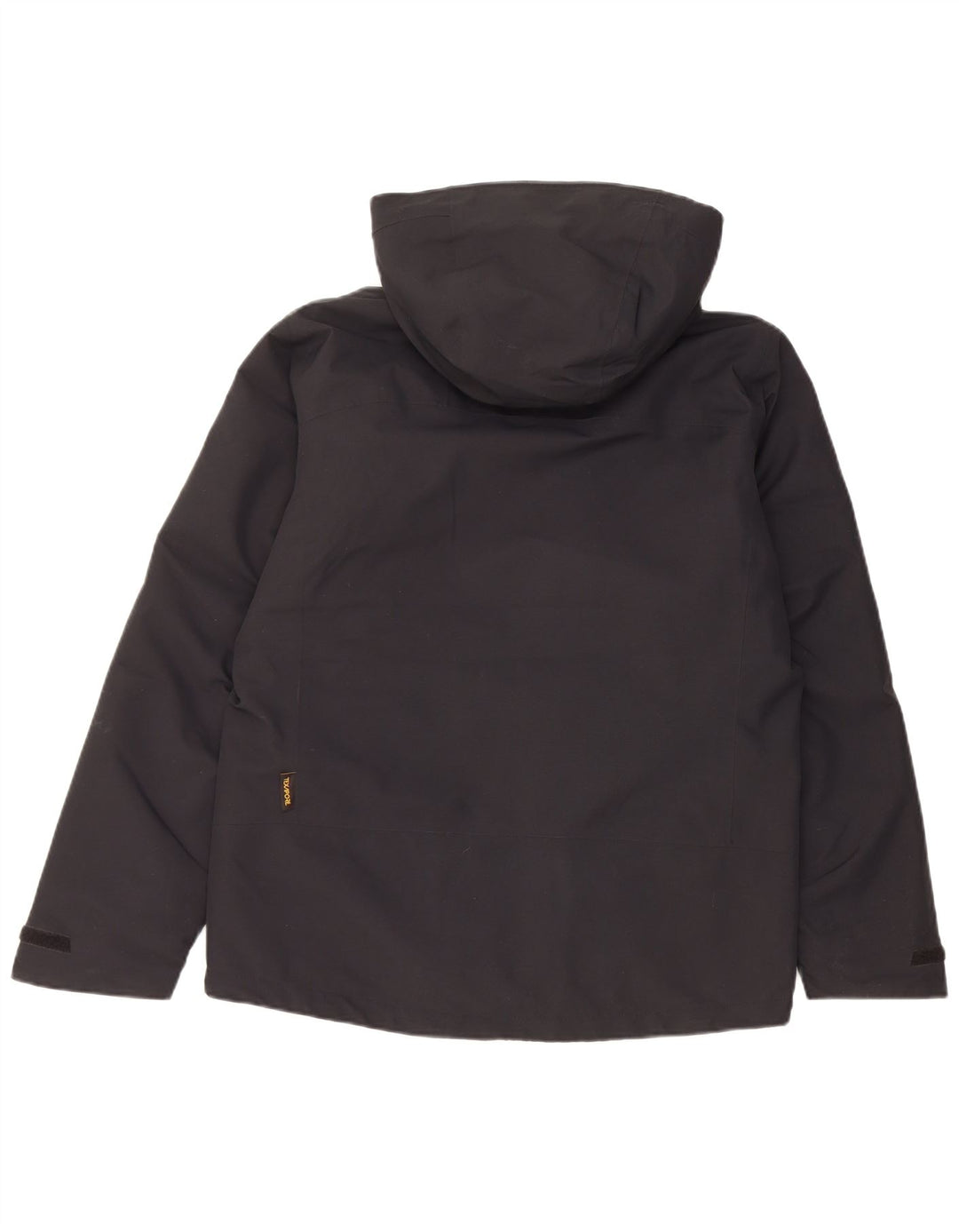 Jack Wolfskin Herre Hooded Windbreaker Jacket UK 34 Small Black Polyester