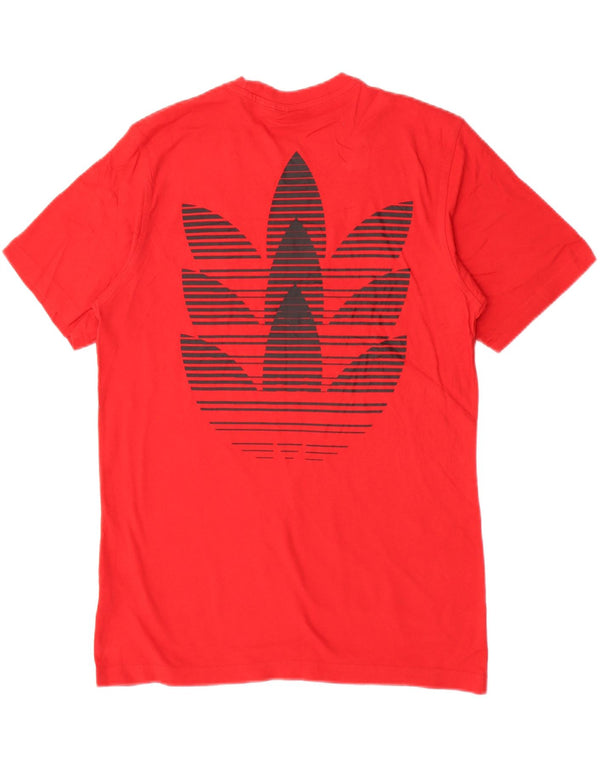 Adidas Mens Graphic T-Shirt Top Medium Red