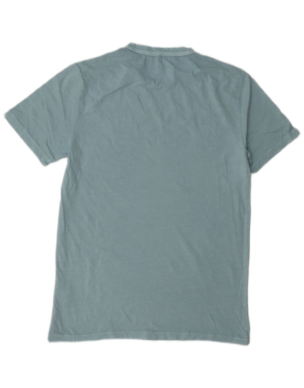 All Saints Herre Regular Fit T-Shirt Top Medium Blue Bomuld