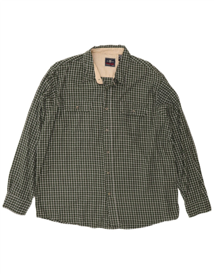 Wrangler Flanellskjorte til mænd XL grøn ternet