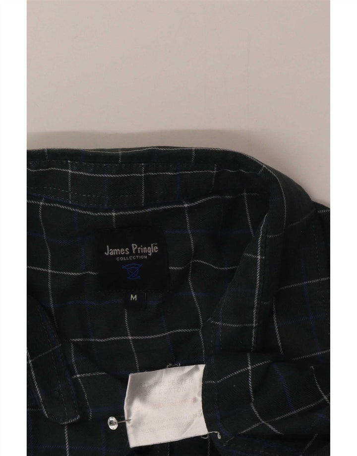 James Pringle herre flannelskjorte mellemgrøn ternet polyester