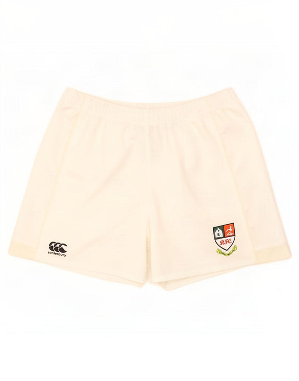 Canterbury Herre grafiske sportsshorts UK 42 Large Off White Polyester