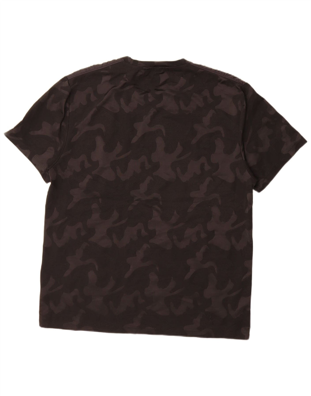 DKNY Herre T-Shirt Top XL Sort Camouflage Polyester