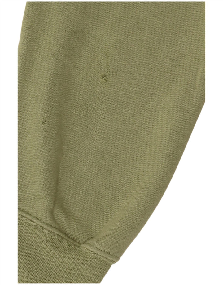 Nike Sweatshirt med lynlås til mænd XL grøn bomuld