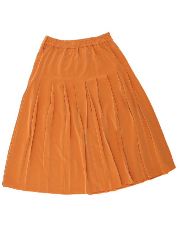 Jacques Vert Plisseret nederdel til kvinder UK 16 Large W34 Brown Polyester