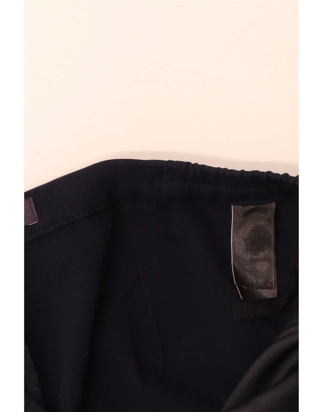 Marks & Spencer Lige fritidsbukser til kvinder W32 L28 Marineblå polyester