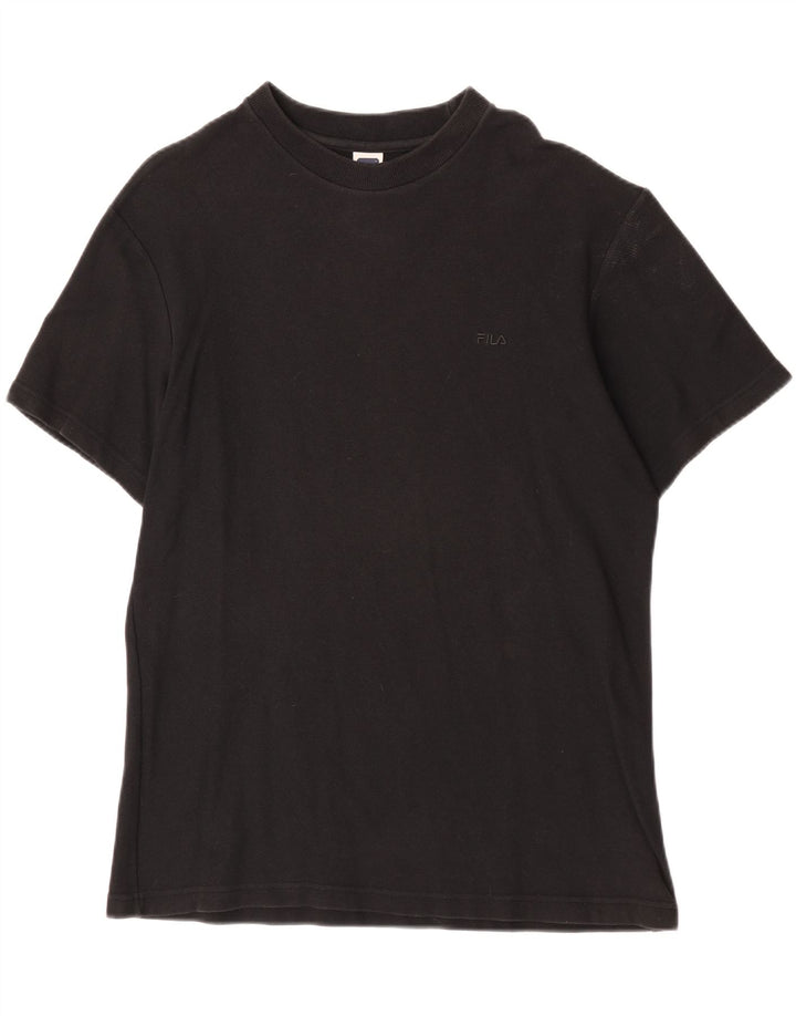 Fila Herre T-Shirt Top Stor Sort Bomuld