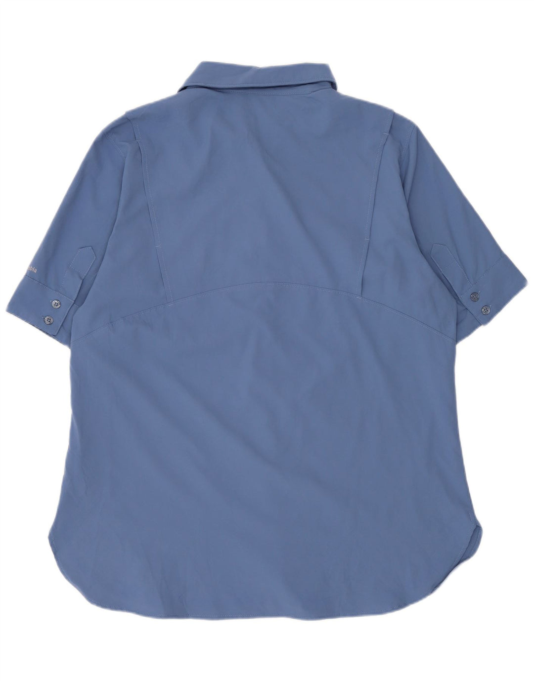 Columbia kortærmet skjorte til kvinder UK 14 Medium Blue Polyester