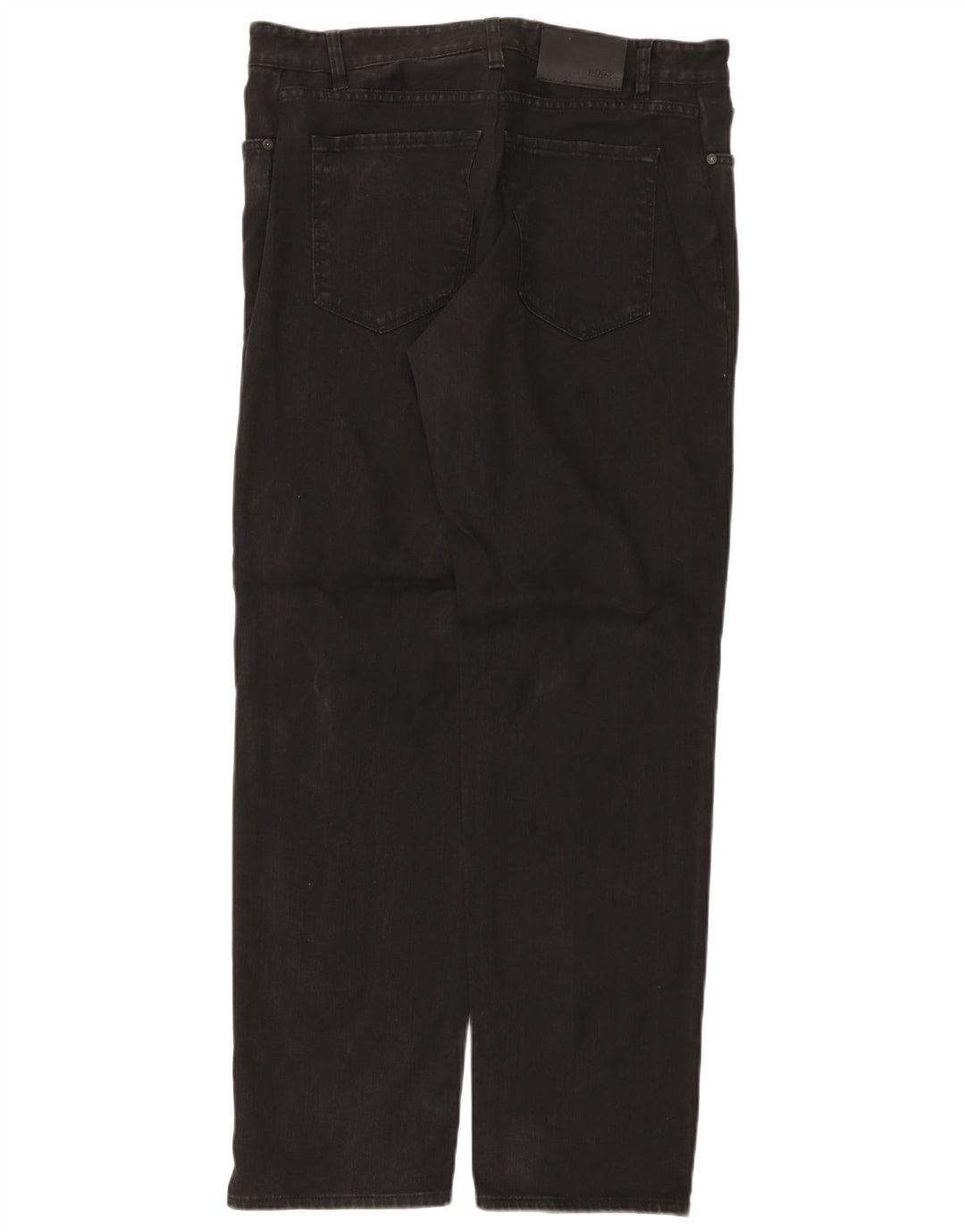 Hugo Boss Straight Jeans til mænd W32 L32 Sort bomuld