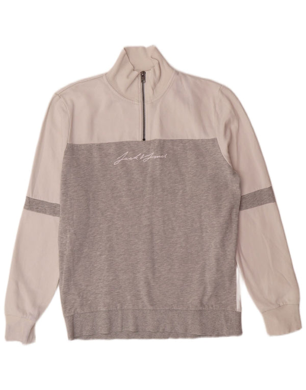 JACK & JONES Grafisk sweatshirt til mænd Medium Hvid Colourblock