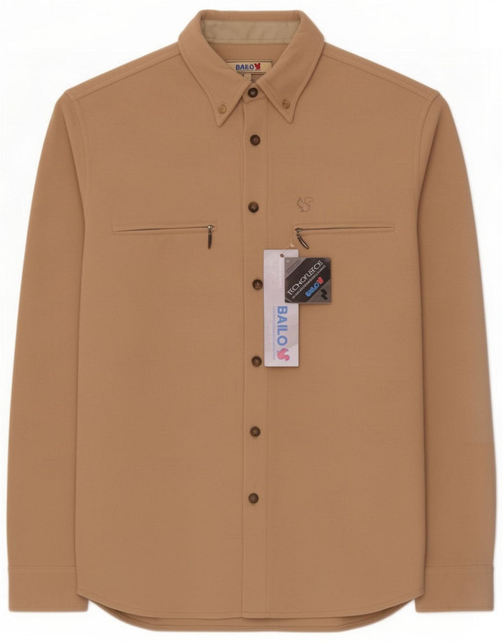 Bailo Fleeceskjorte til mænd Large Beige Polyester