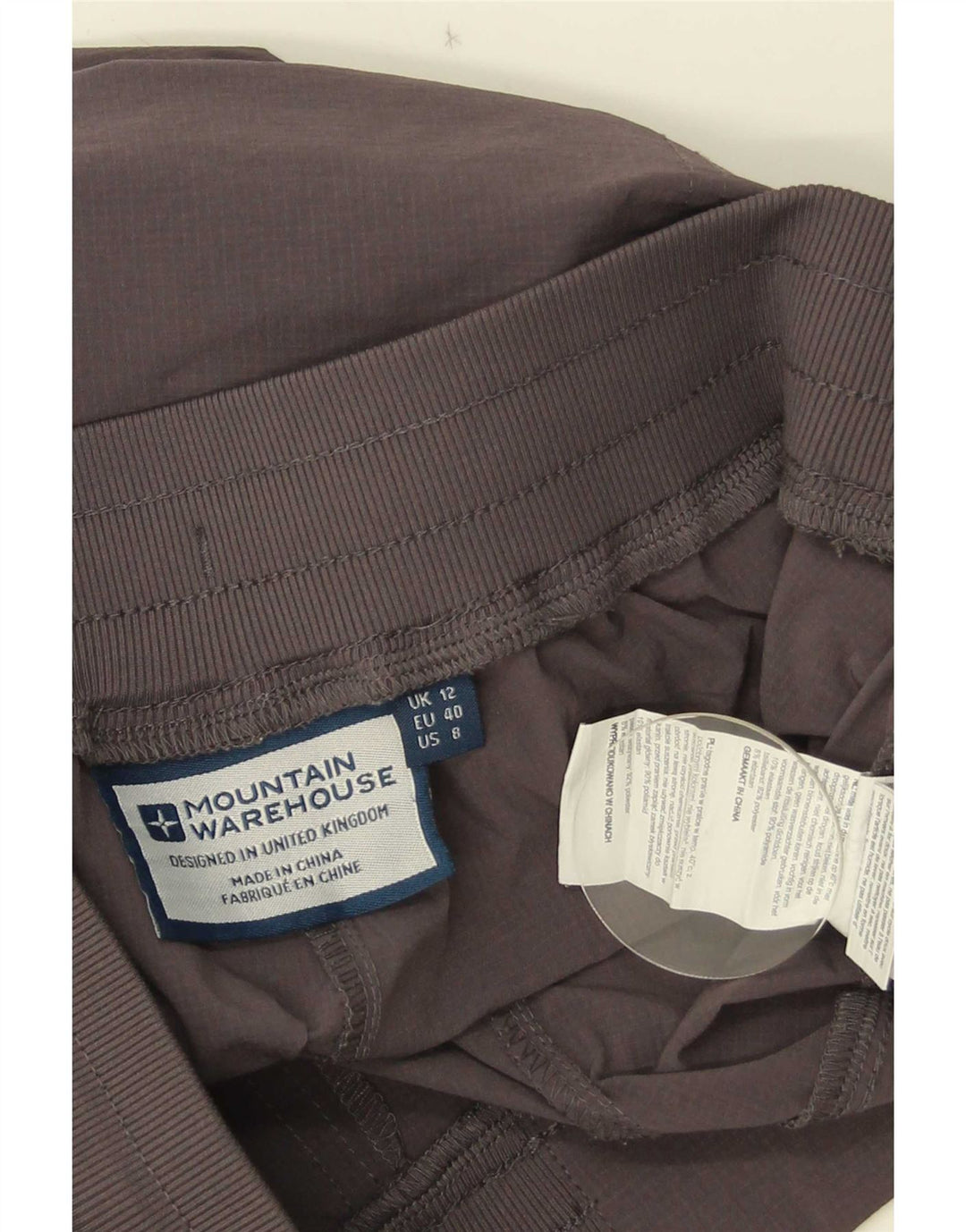 Mountain Warehouse Dame træningsdragt Bukser UK 12 Medium Grå Polyester