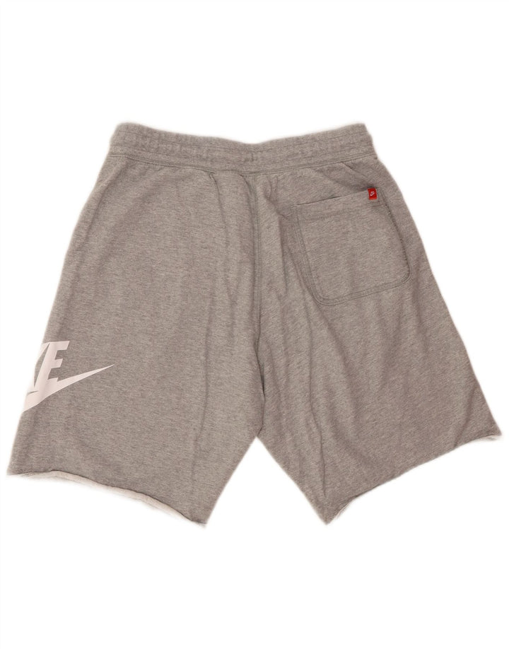 Nike grafiske sportsshorts til mænd mellemgrå flækket bomuld