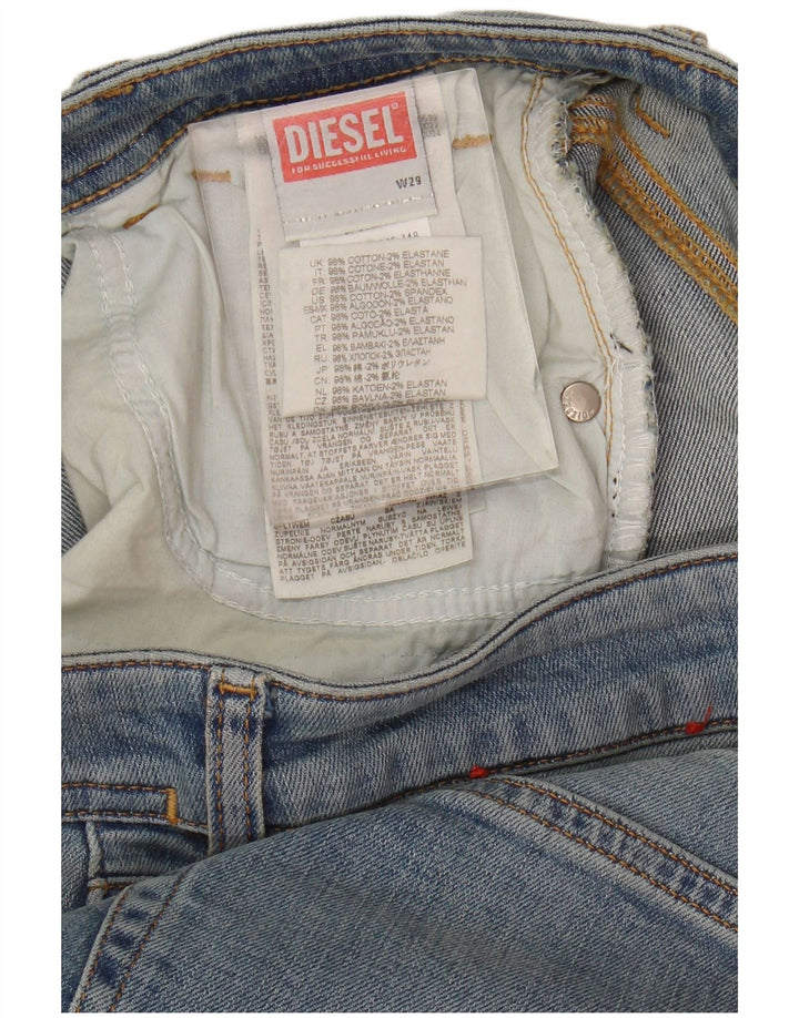 Diesel Dame Flared Jeans W29 L33 Blå Bomuld