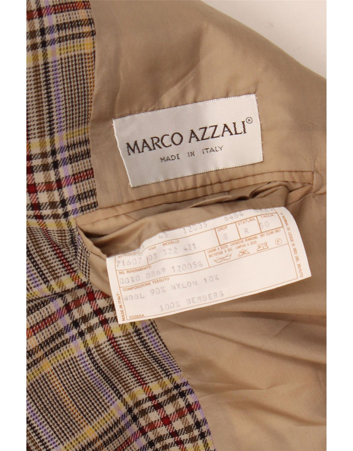 Marco Azzali Herre Blazer Jacket IT 50 Stor Flerfarvet Houndstooth