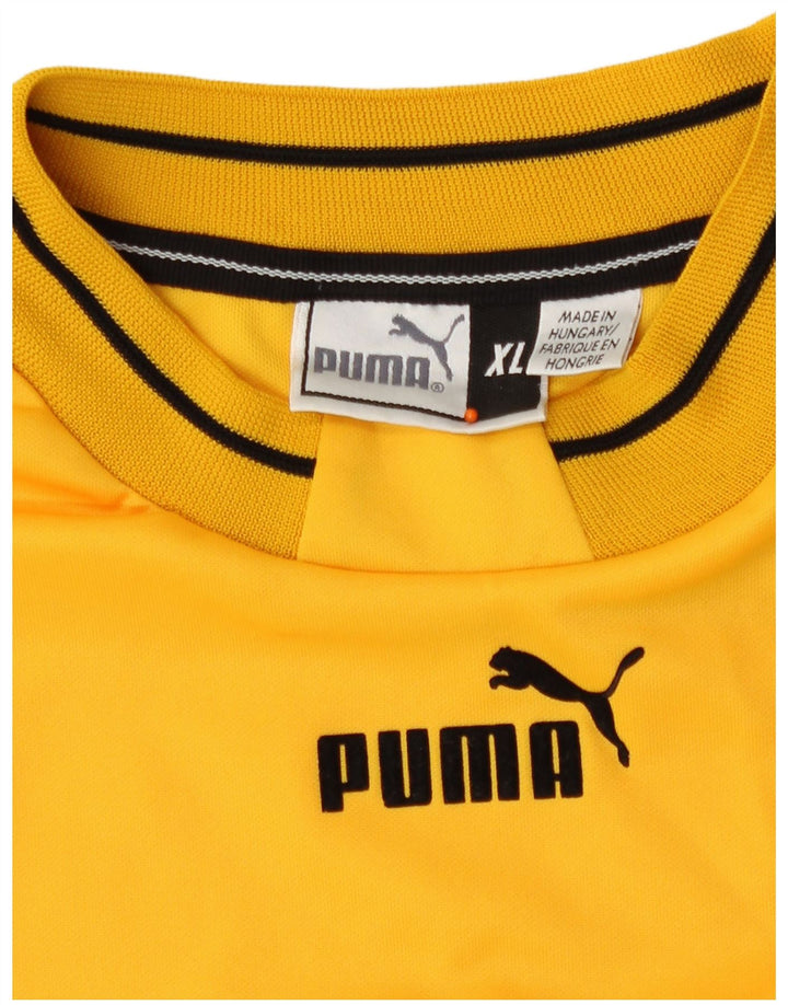 Puma Herre T-Shirt Top XL Gul
