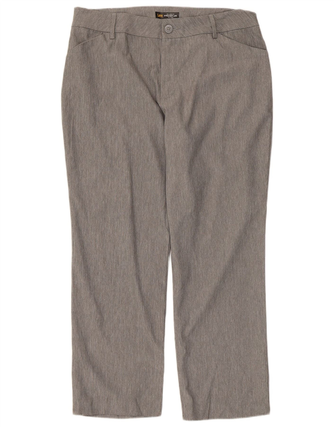 Lee Dame Mid Rise Relaxed Fit Casual Bukser US 12 Large W36 L26 Grå