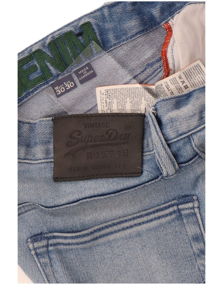 Superdry Slim Jeans til mænd W30 L30 blå bomuld