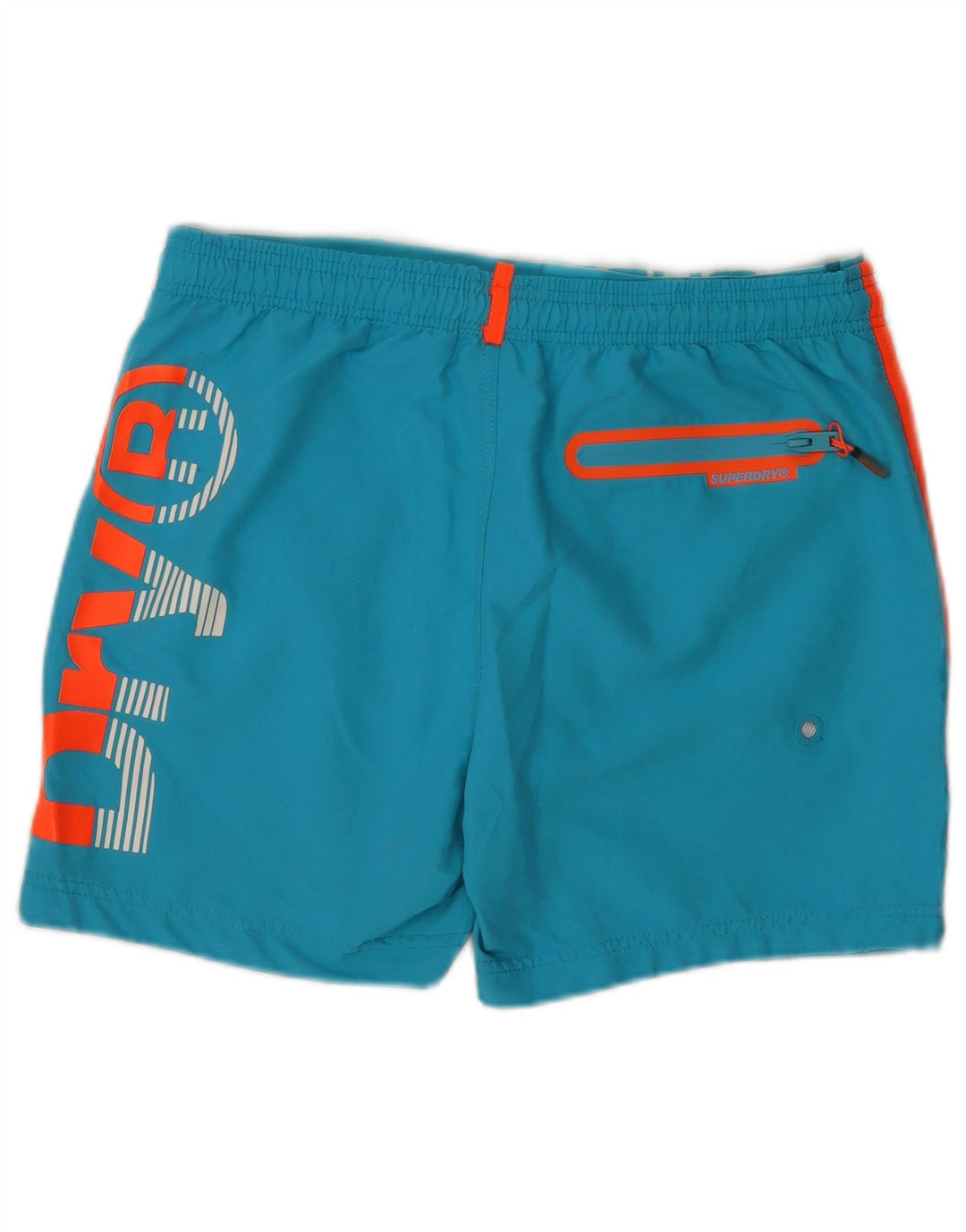 Superdry Herre grafiske almindelige svømmeshorts Stor blå farveblok
