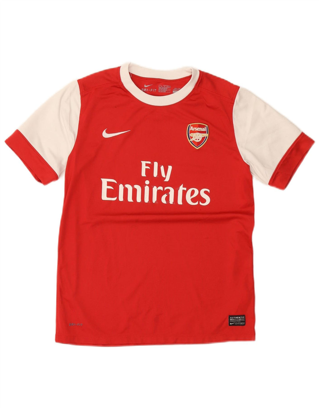 Nike Boys Arsenal Grafisk T-Shirt Top 12-13 År Stor Rød Polyester