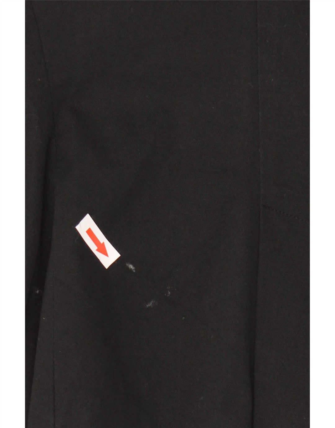 Zara Dame 1 Knap Blazer Jakke UK 12 Medium Sort Bomuld