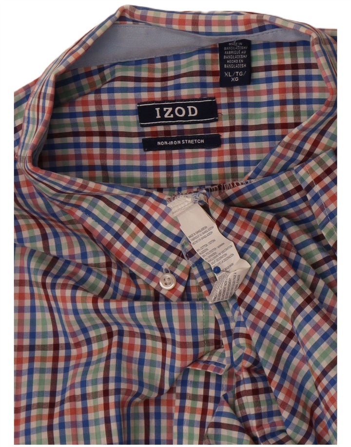 Izod Herreskjorte XL Flerfarvet Gingham Bomuld