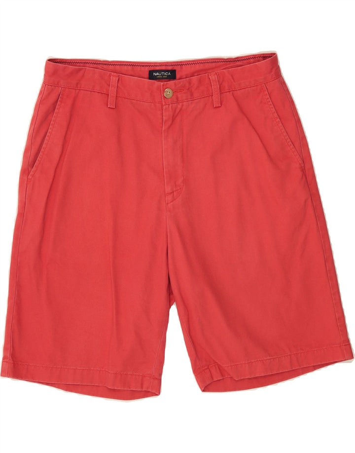 NAUTICA Mens Chino Shorts W34 Large Red Cotton Vintage Nautica and Second-Hand Nautica from Messina Hembry 