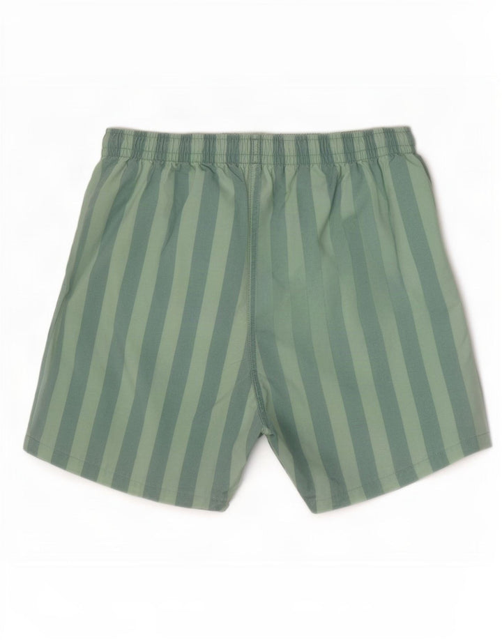 Zara Badeshorts mellem grøn stribet polyester