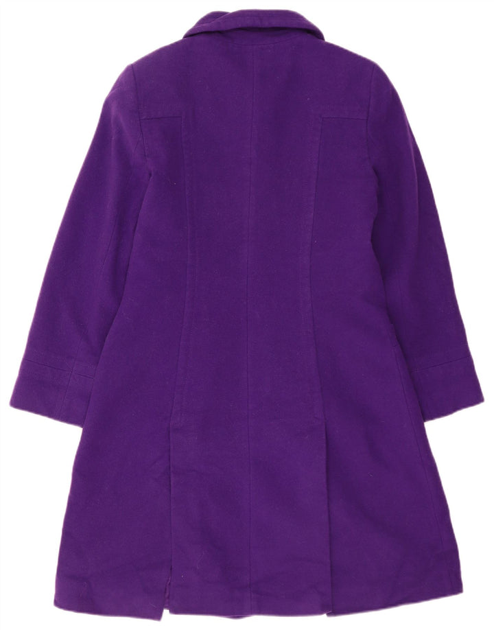 Hobbs Dame Overfrakke UK 12 Medium Lilla Uld