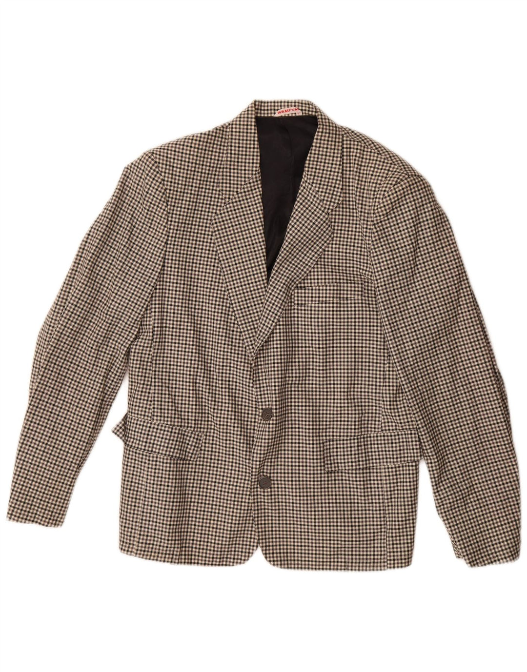 Wampum Herre 2-knaps blazerjakke UK 38 Medium Grey Gingham