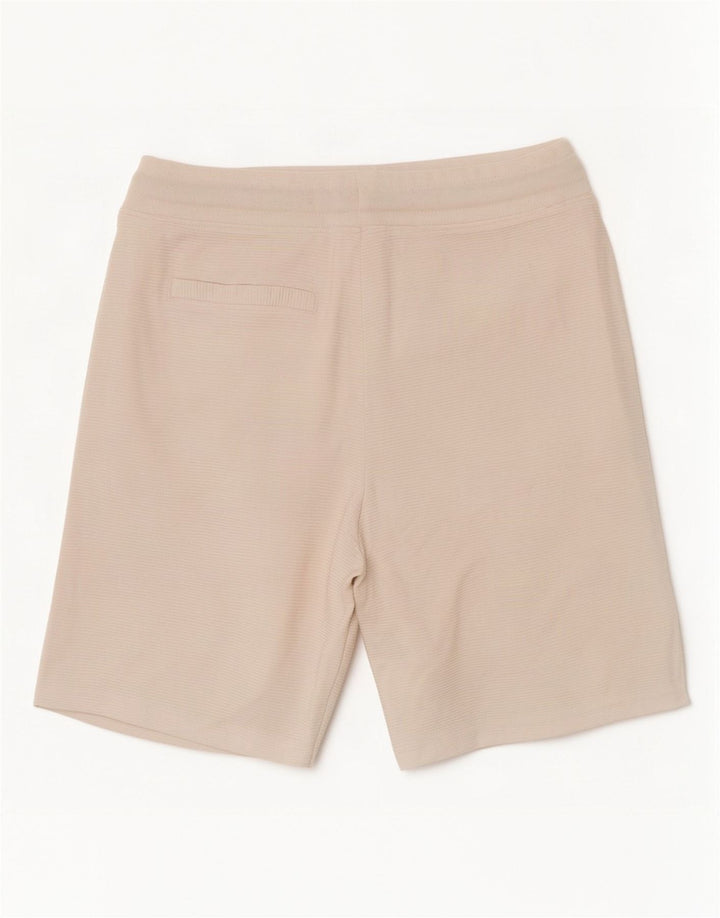Zara Herre Sportshorts Små hvide nålestribet bomuld