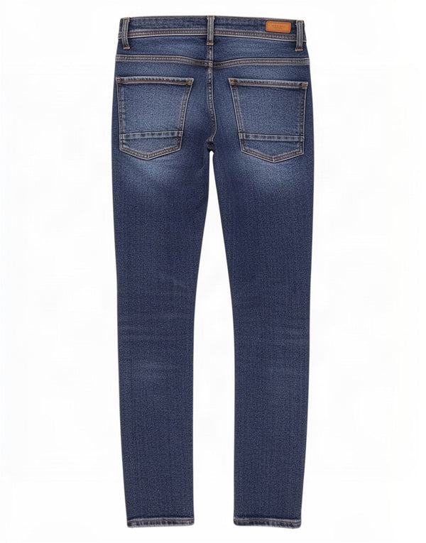 Zara Herre Skinny Jeans EU 38 Small W30 L29 Blå Bomuld