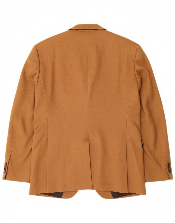 JOOP Mens 2 Button Blazer Jacket IT 50 Large Brown Viscose