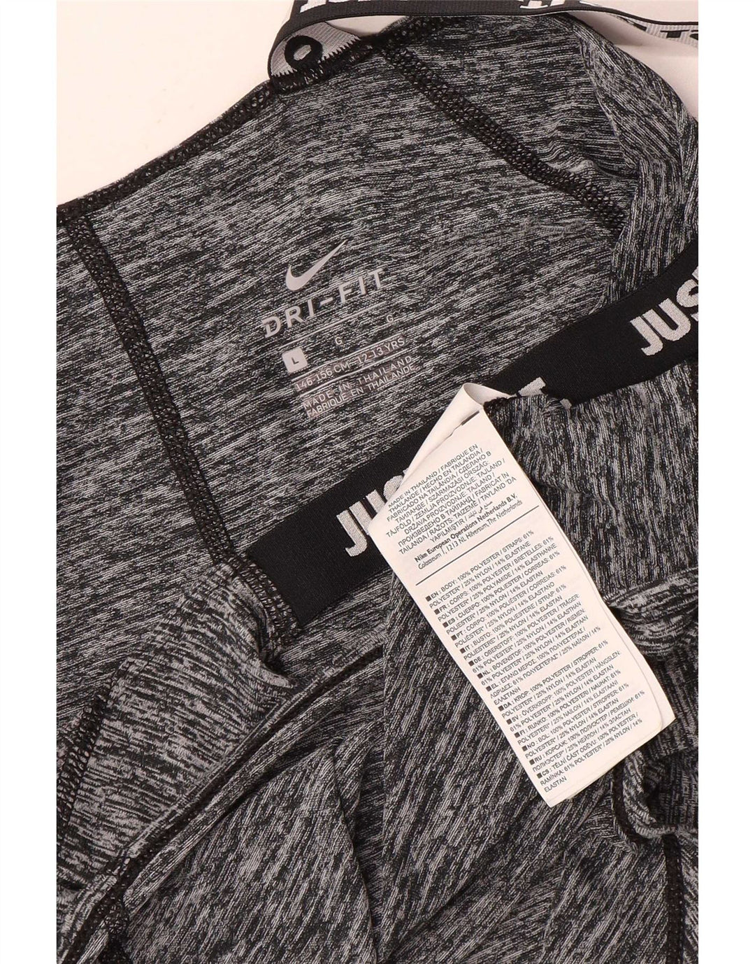 Nike piger grafisk vest top 12-13 år stor grå flækket polyester