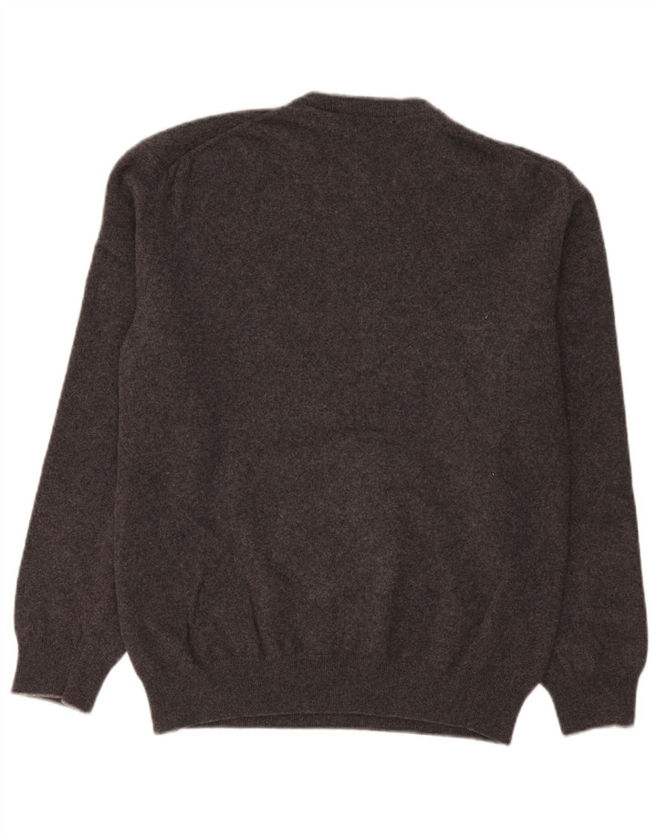 Gant Herre Crew Neck Jumper Sweater Medium Grey Lammeuld
