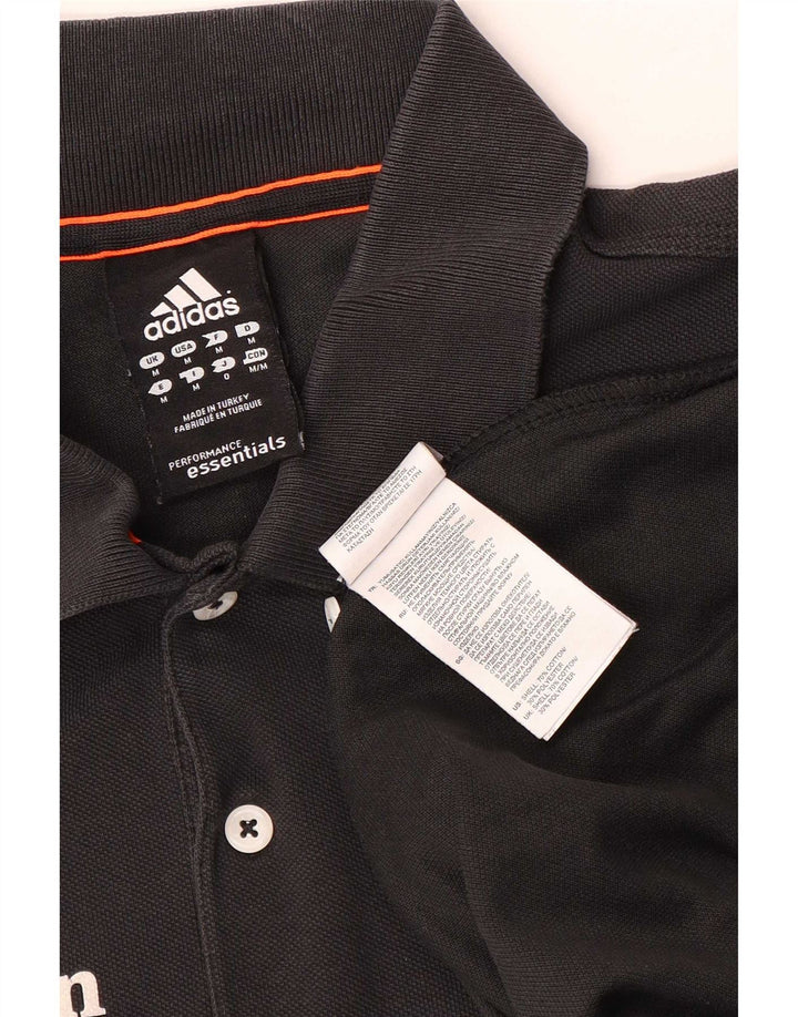 Adidas Herre Martin Grafisk Polo Shirt Medium Sort Bomuld