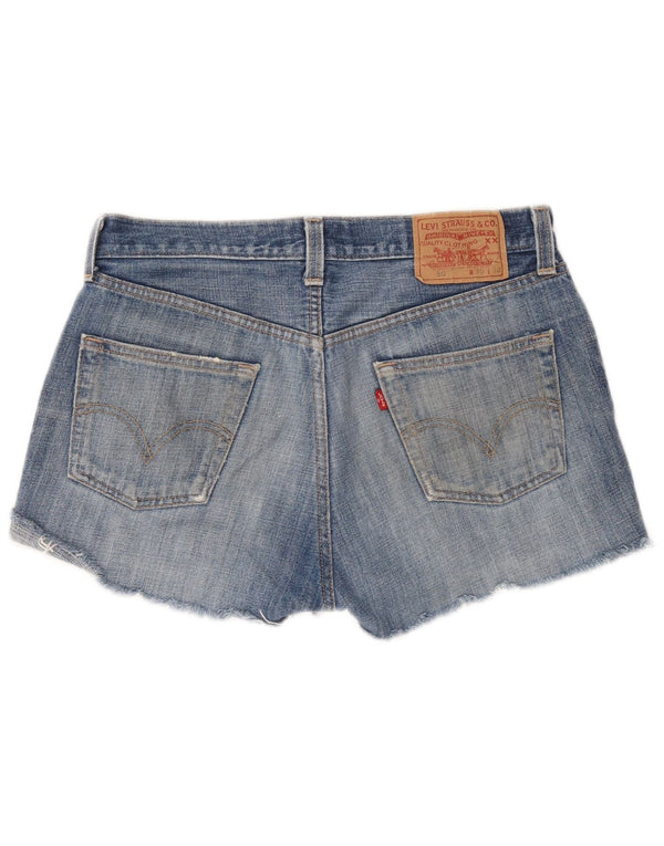 Levi's Womens 501 Distressed Denim Shorts W30 Medium Blue Cotton