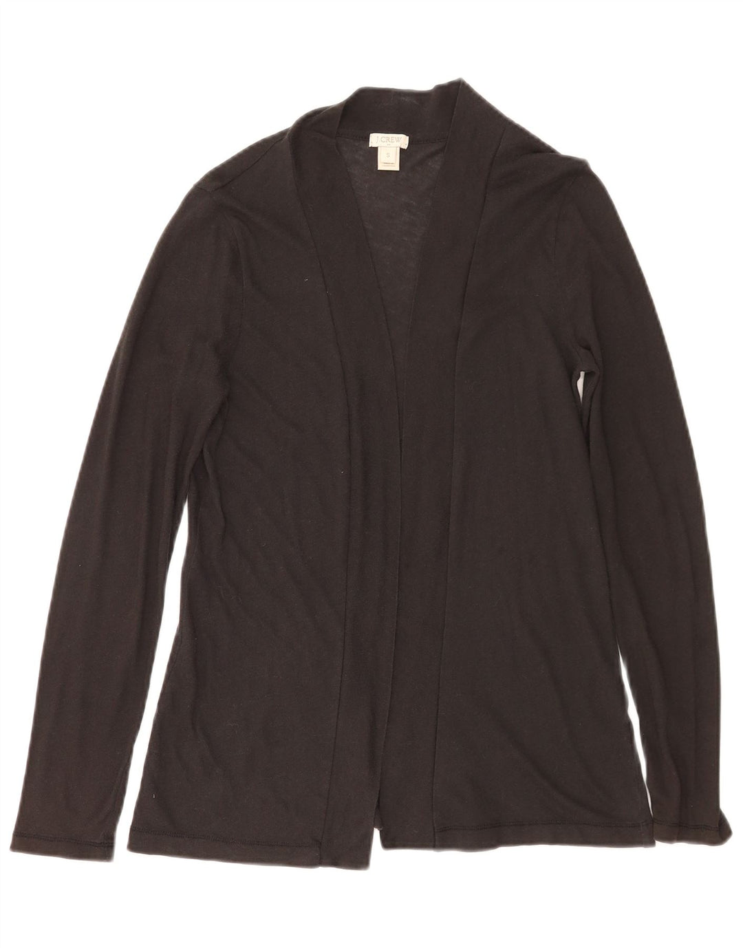 J. Crew Womens Open Cardigan Sweater UK 10 Small Black Bomuld