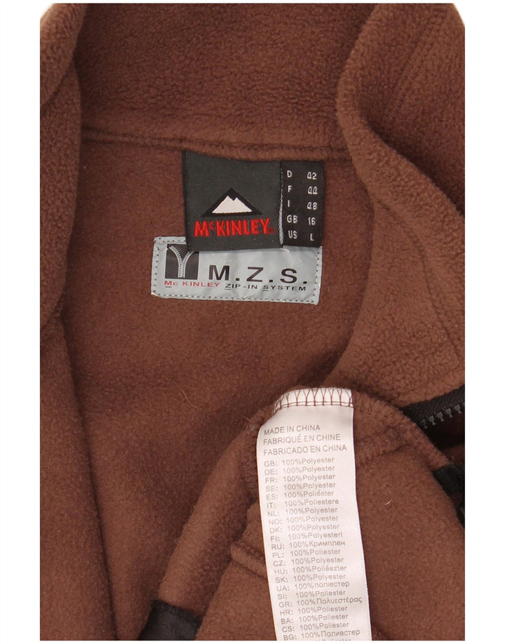 McKinley Dame Fleecejakke UK 16 Stor Brun Polyester