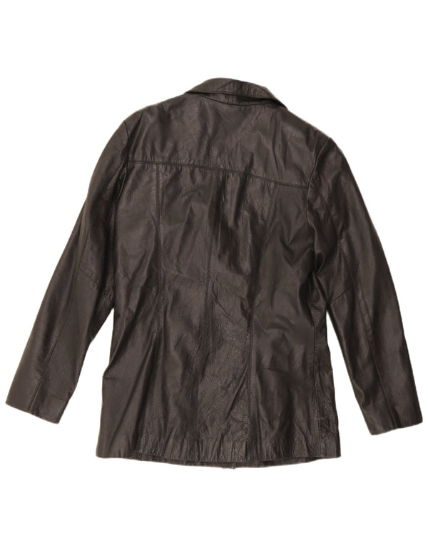 Saki Dame Læderjakke EU 40 Medium Sort Læder