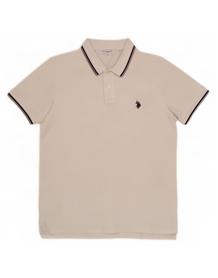 U.S. Polo Assn. Herre poloshirt Medium hvid bomuld