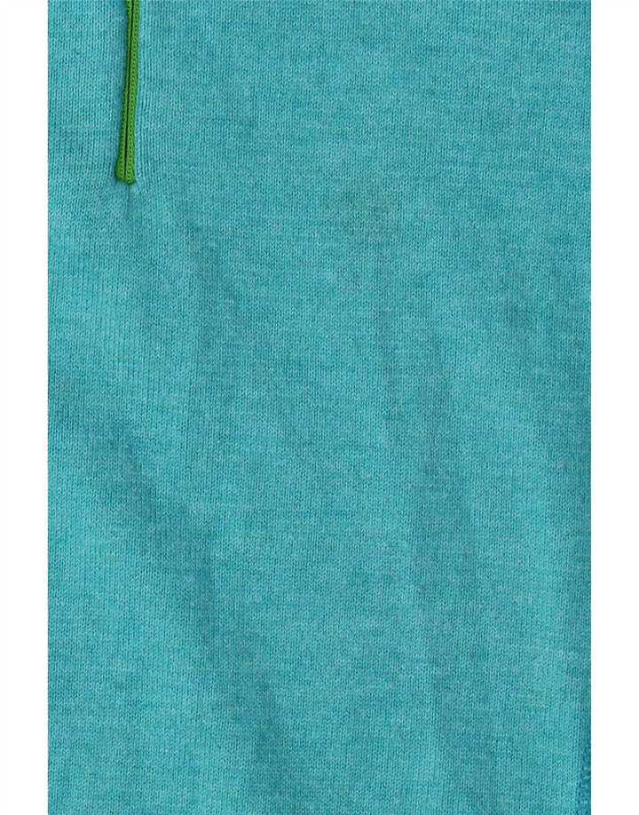 Eddie Bauer Dame Sweater med lynlås-hals UK 18 XL Blå Polyester