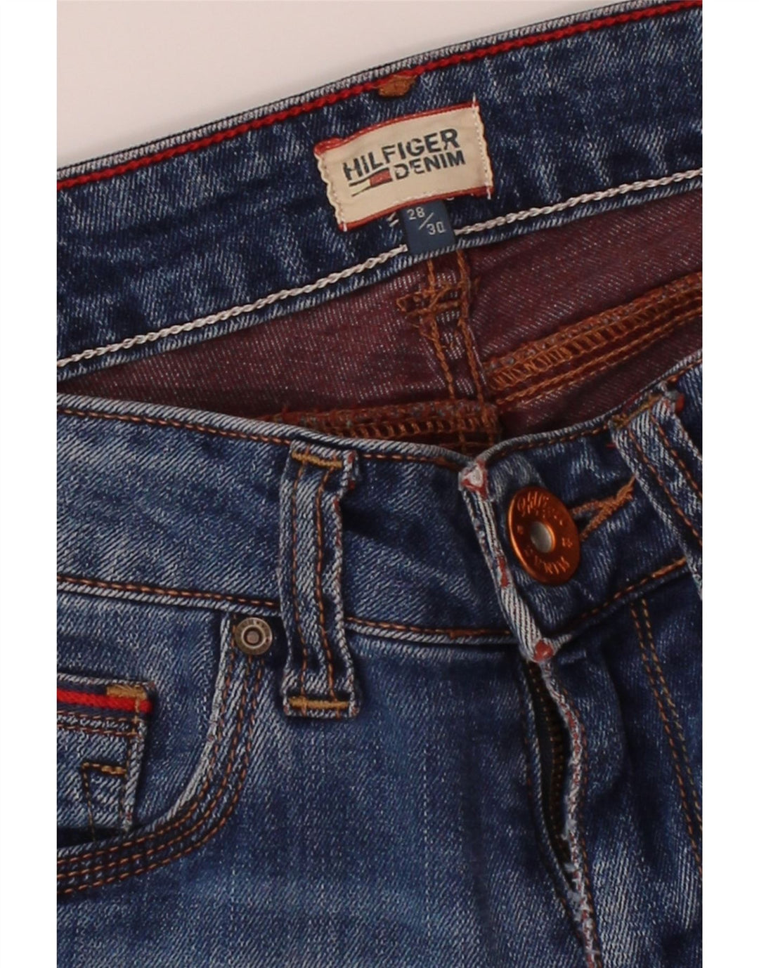 TOMMY HILFIGER Womens Skinny Jeans W28 L30 Blue Vintage Tommy Hilfiger and Second-Hand Tommy Hilfiger from Messina Hembry 