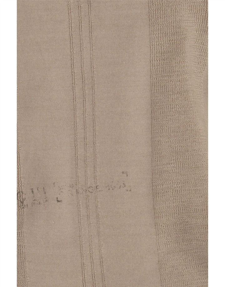 HUGO BOSS Womens Top Long Sleeve UK 14 Large Grey Polyester Vintage Hugo Boss and Second-Hand Hugo Boss from Messina Hembry 